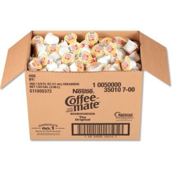 Nestle Coffee mate® Liquid Coffee Creamer, Original, 0.38 oz Mini Cups, 360/Carton NES35010